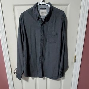 Dark gray button up shirt xl